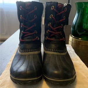 Sorel Slimpack II Lace Duck Boot Women's U.S. 10 in Black/Kettle